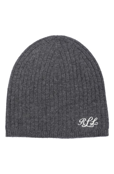 帽子・その他 Beanie - Marine Serre - Wool - Light Grey Cuffed Beanie With Large Logo Patch - Grey – VISION STREET
