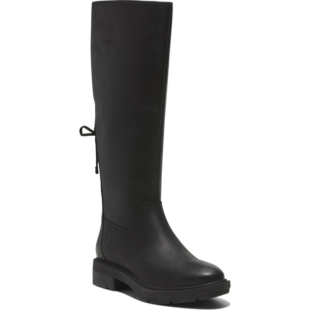 Timberland Brimfield Knee High Boot In Black Full Grain