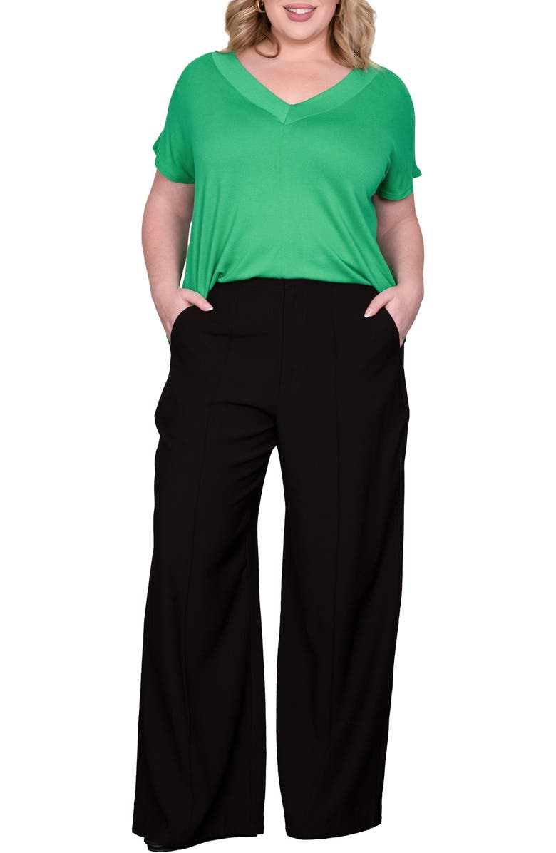 Standards & Practices V-Neck Top, Alternate, color, Green