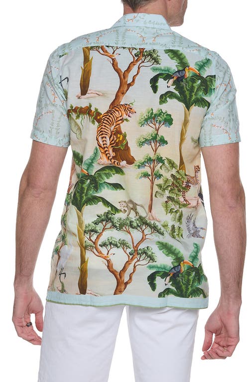 Shop Ranee's Ranees Printed Linen & Cotton Shirt