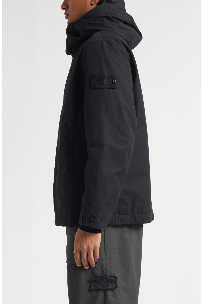 Ghost Cotton Hooded Field Jacket, Alternate, color, V0029 BLACK