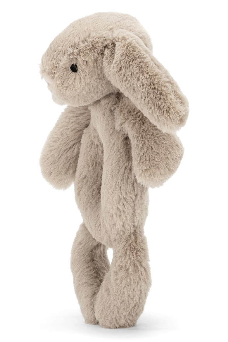 Bashful Bunny 7-Inch Ring Rattle, Alternate, color, BROWN