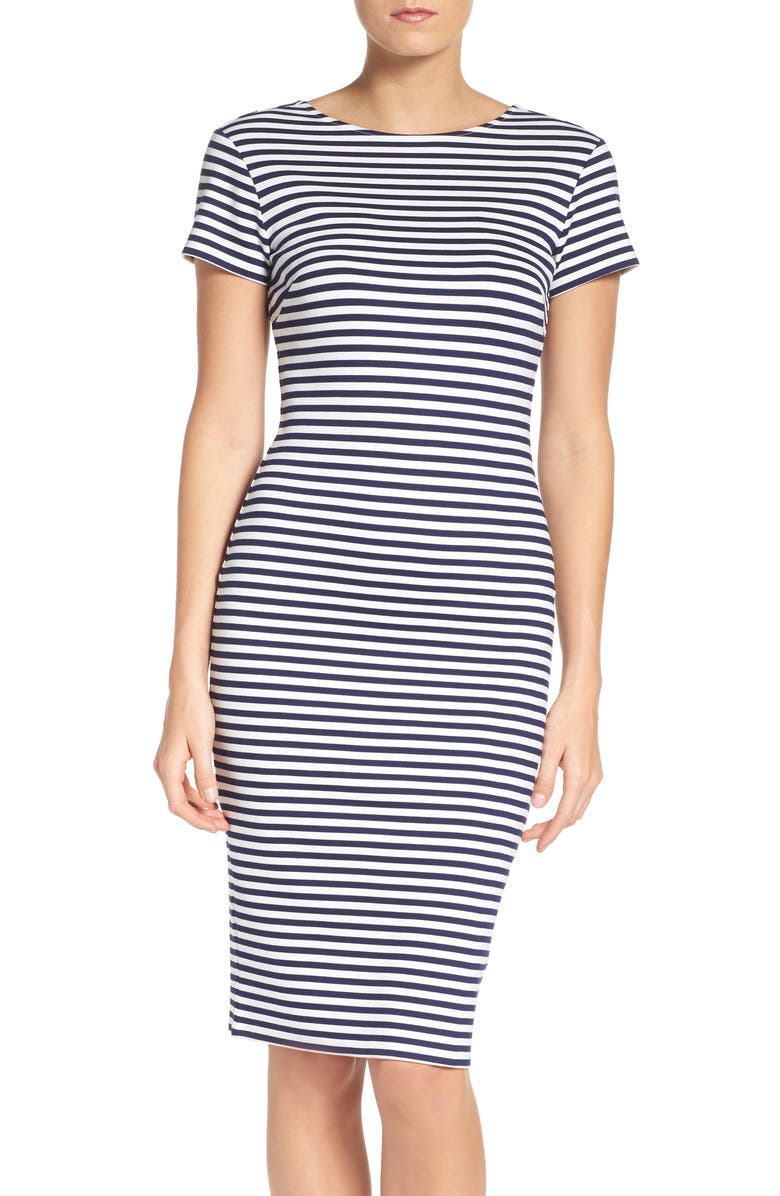 Felicity & Coco Stripe Sheath Dress, Main, color, 