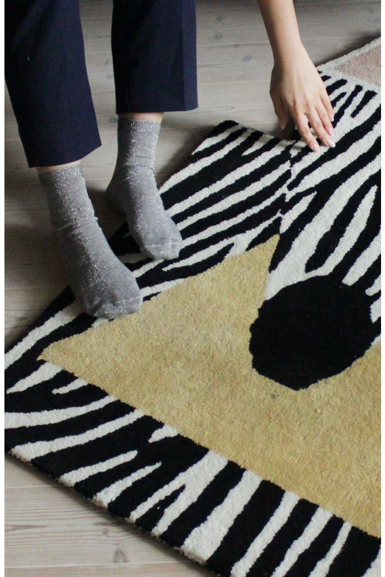 Wool Zebra Rug, Alternate, color, MULTI COLORED
