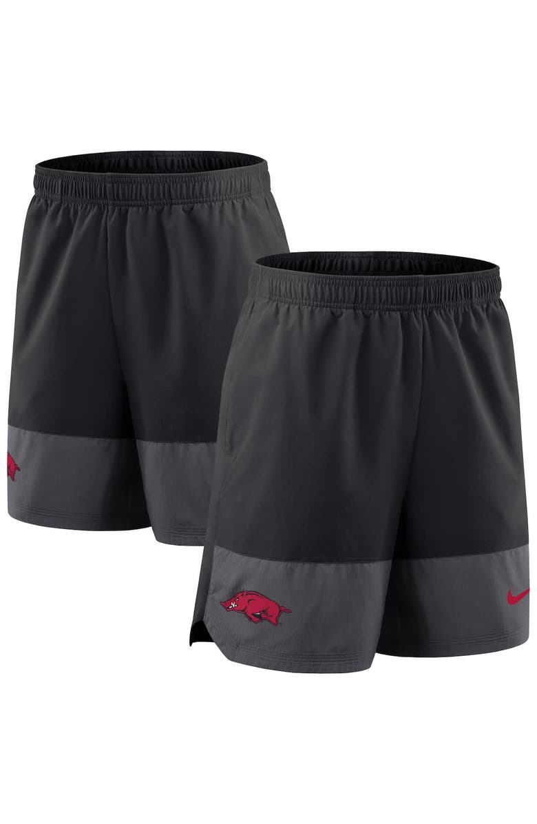 Nike Men's Nike Black Arkansas Razorbacks 2025 Sideline Performance Shorts, Main, color, Black