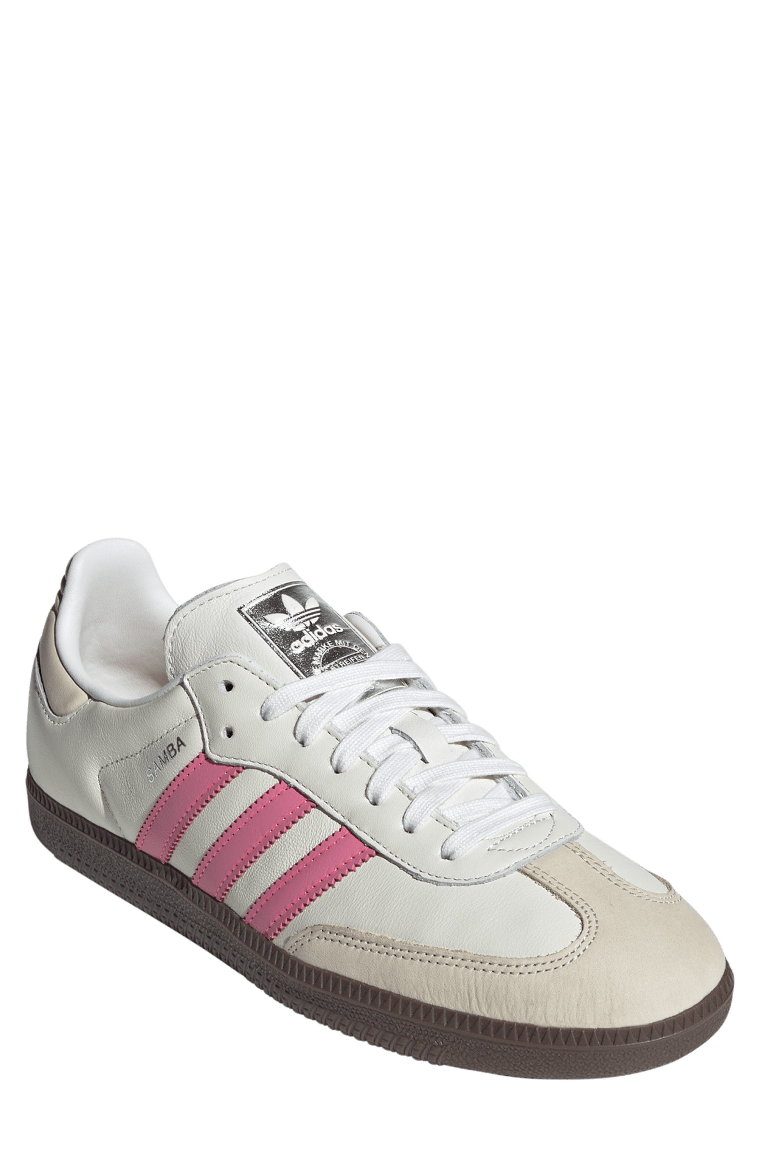 adidas Gender Inclusive Samba OG Sneaker, Main, color, Cloud/Pink/ Wonder