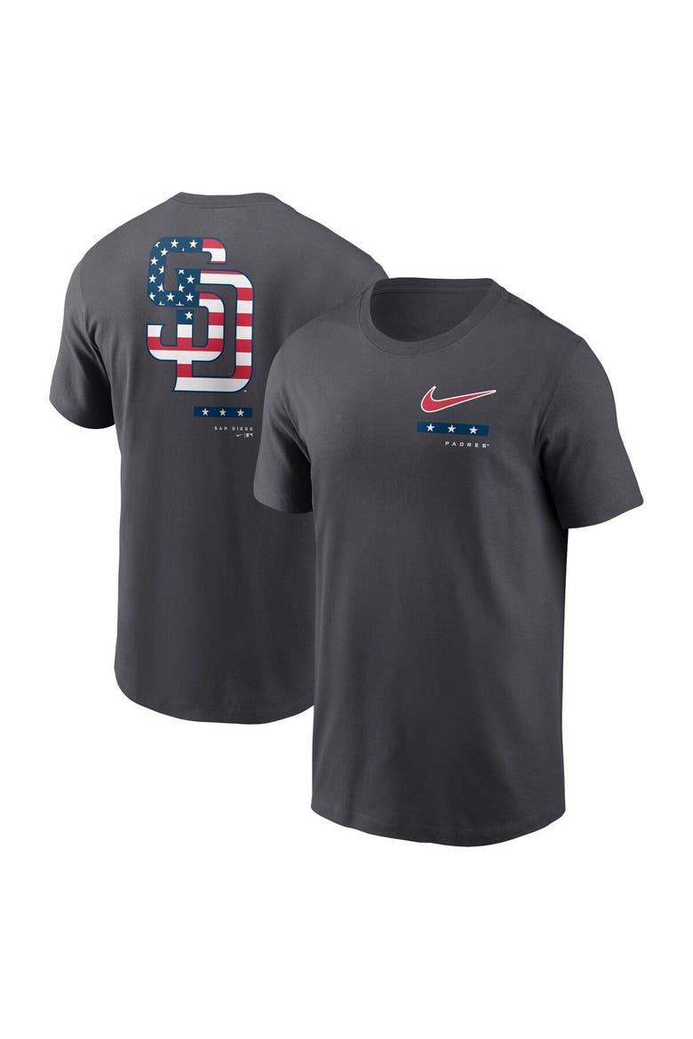 Men's Nike Anthracite San Diego Padres Americana T-Shirt, Main, color, Anthracite