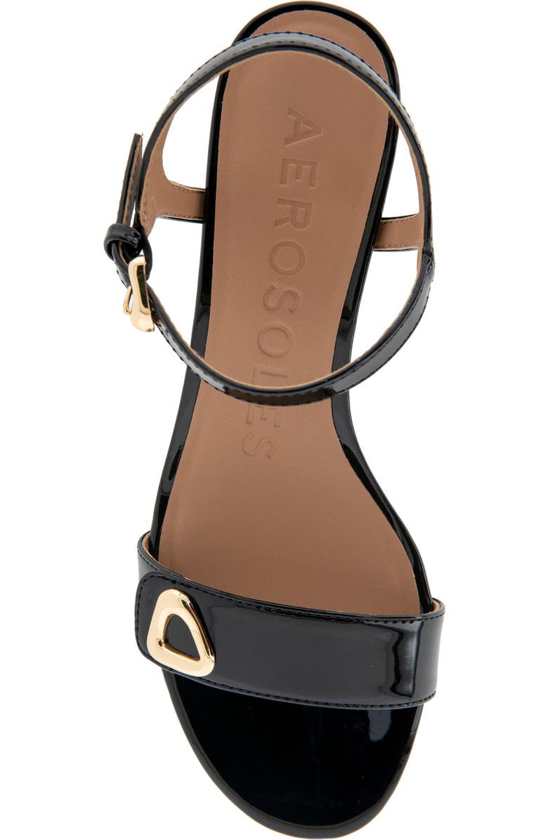 Aerosoles Cairo Block Heel Sandal - Multiple Widths Available, Alternate, color, Black Patent Faux Leather