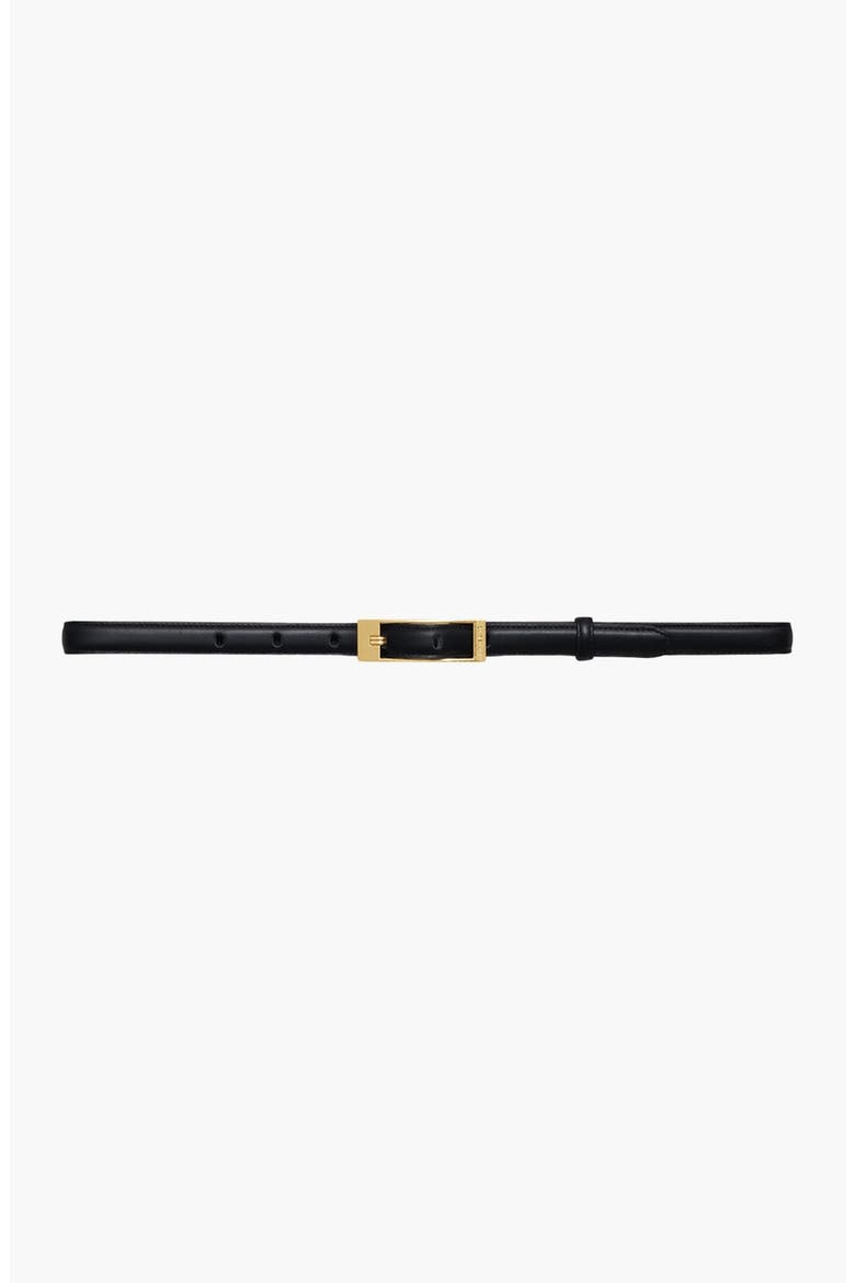 Elly Smooth Leather Belt, Main, color, Black