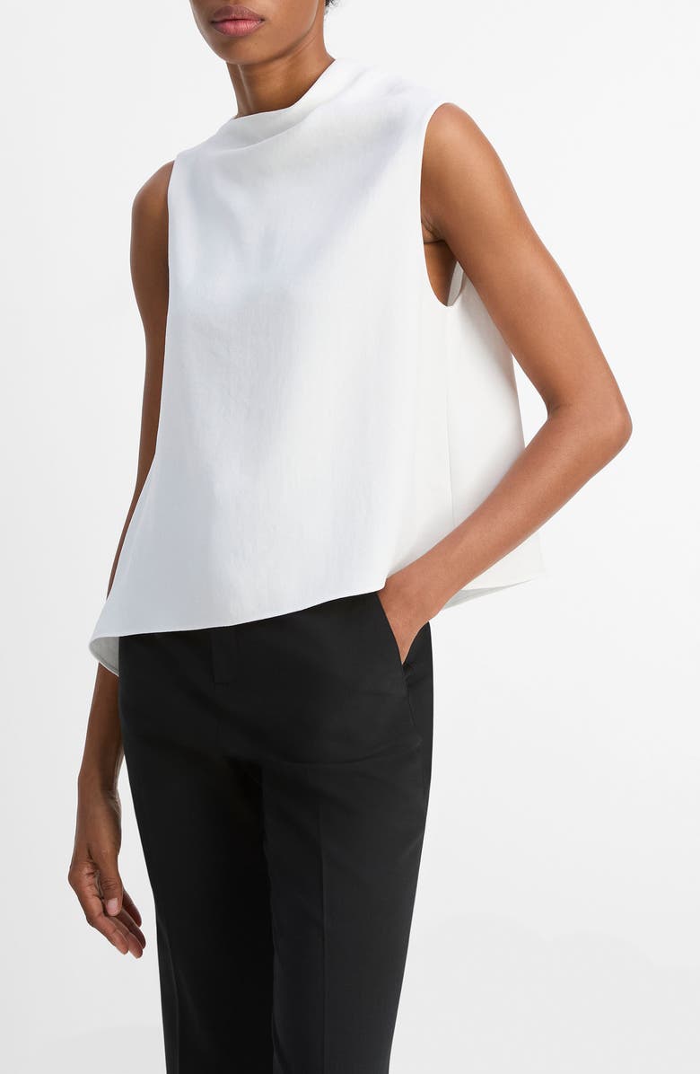 Vince Asymmetric Drape Sleeveless Top, Main, color,