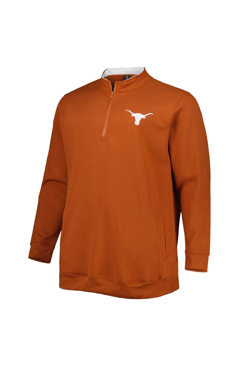 COLOSSEUM Men's Colosseum Texas Orange Texas Longhorns Big & Tall Tortugas Logo Quarter-Zip Sweatshirt, Alternate, color, 