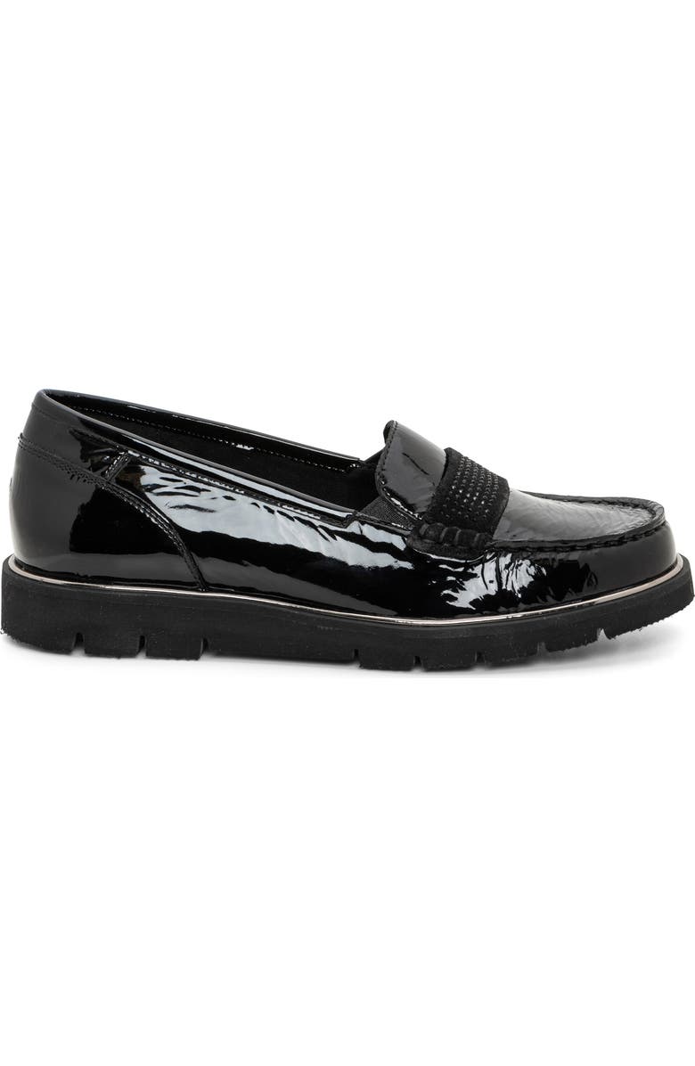 ara Daffodil Moc Toe Loafer, Alternate, color, Black