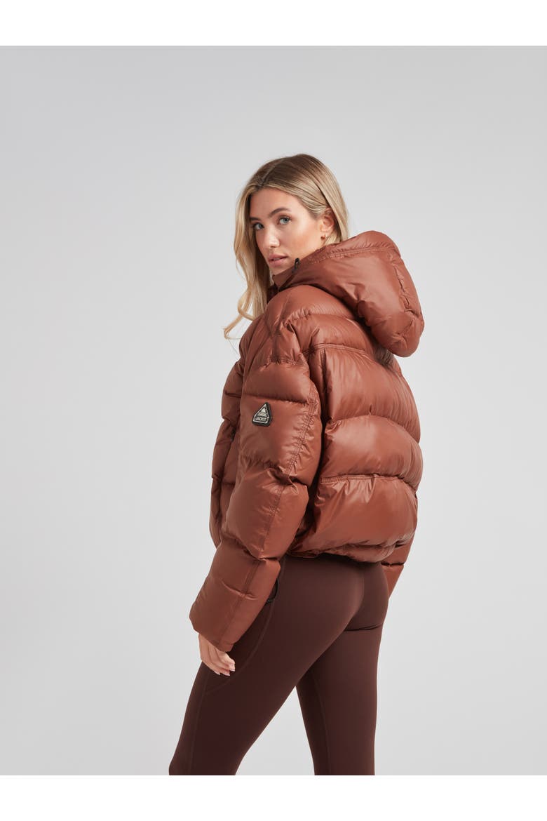 Cloud Boss Hooded Puffer Jacket, Alternate, color, MOCHA BROWN
