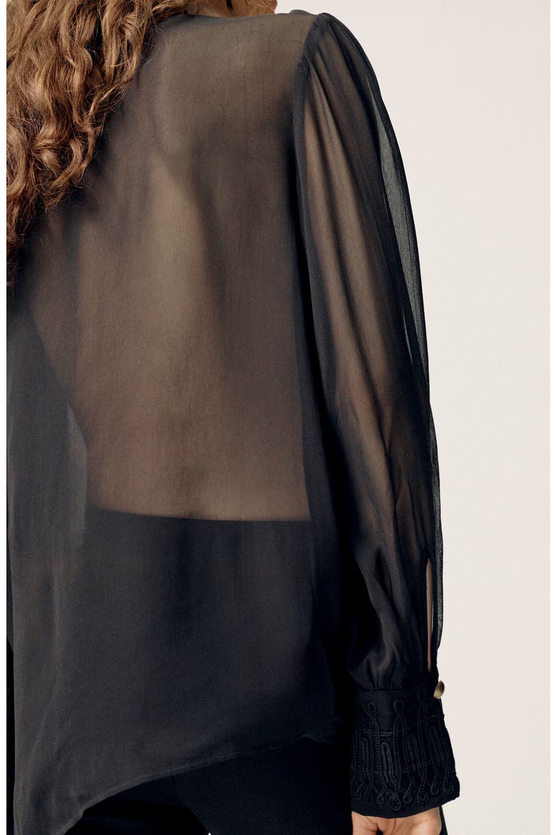 Cayenne Soutache Detail Top, Alternate, color, BLACK