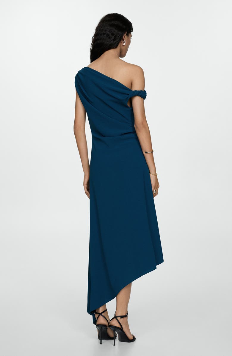 MANGO Asymmetric One-Shoulder Cocktail Dress, Alternate, color, 