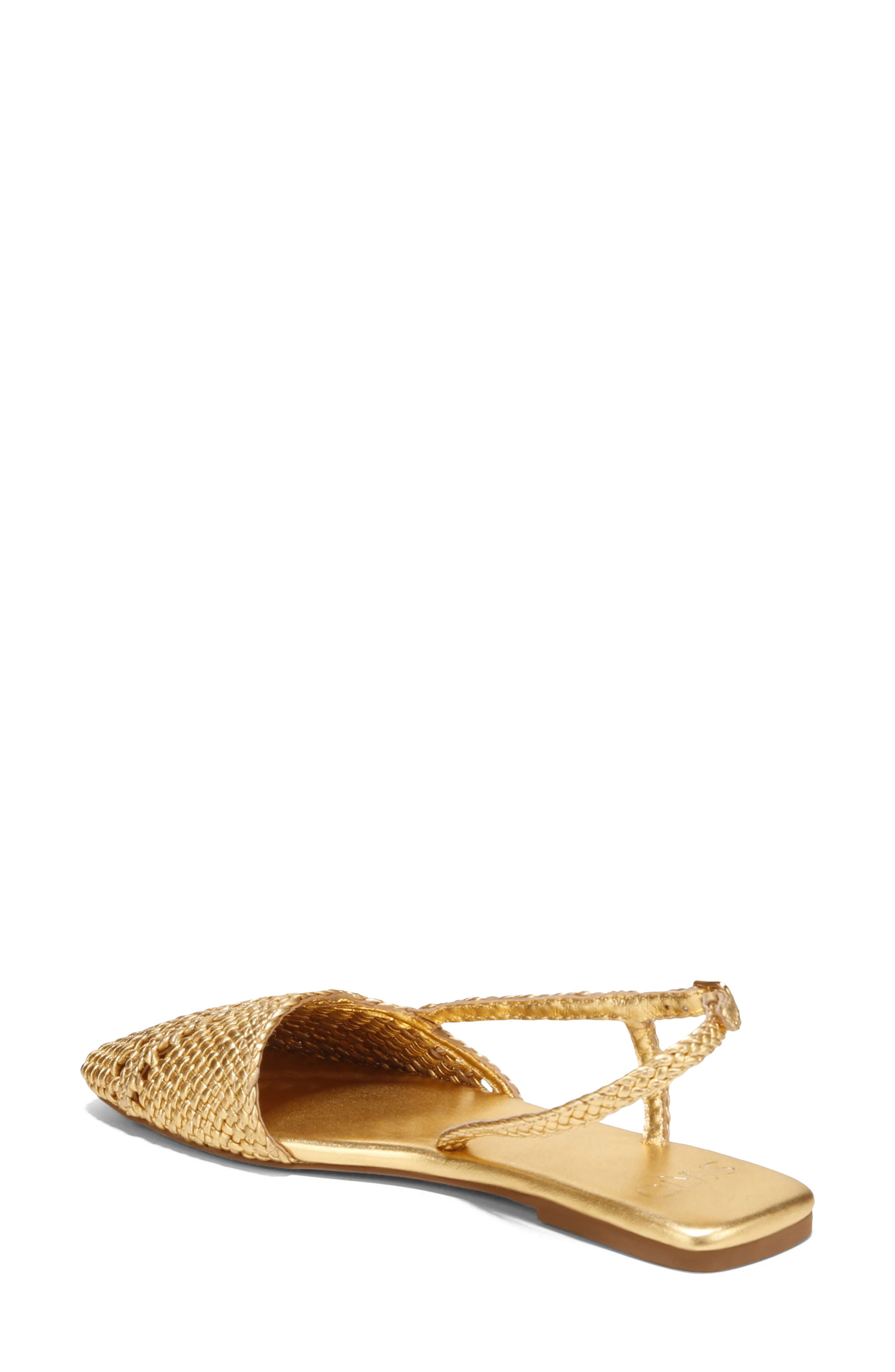 Ilona Slingback Flat, Alternate, color, OCRA GOLD