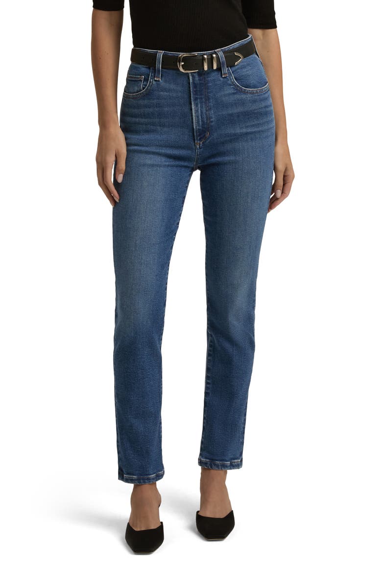 The Valentina Super High Waist Ankle Cigarette Jeans, Main, color, MADISON