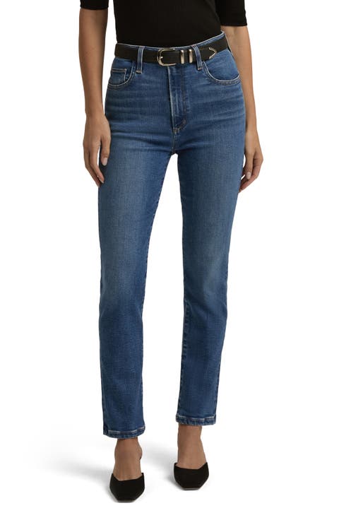 The Valentina Super High Waist Ankle Cigarette Jeans (Madison)