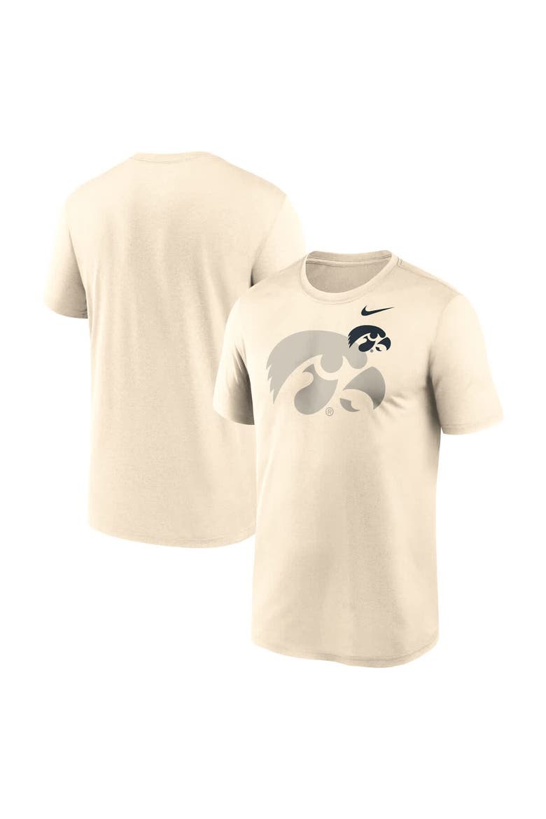 Men's Nike Natural Iowa Hawkeyes Campus Shadow Legend Performance T-Shirt, Main, color, Natural