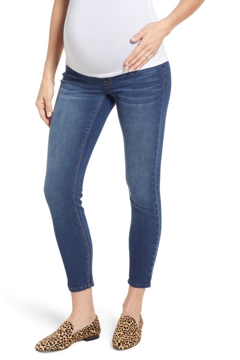 Stretch 360 Ankle Skinny Maternity Jeans, Main, color, ZIGGY