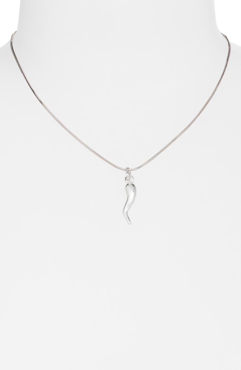 Child of Wild Benedetto Cornicello Pendant Necklace, Alternate, color, Silver