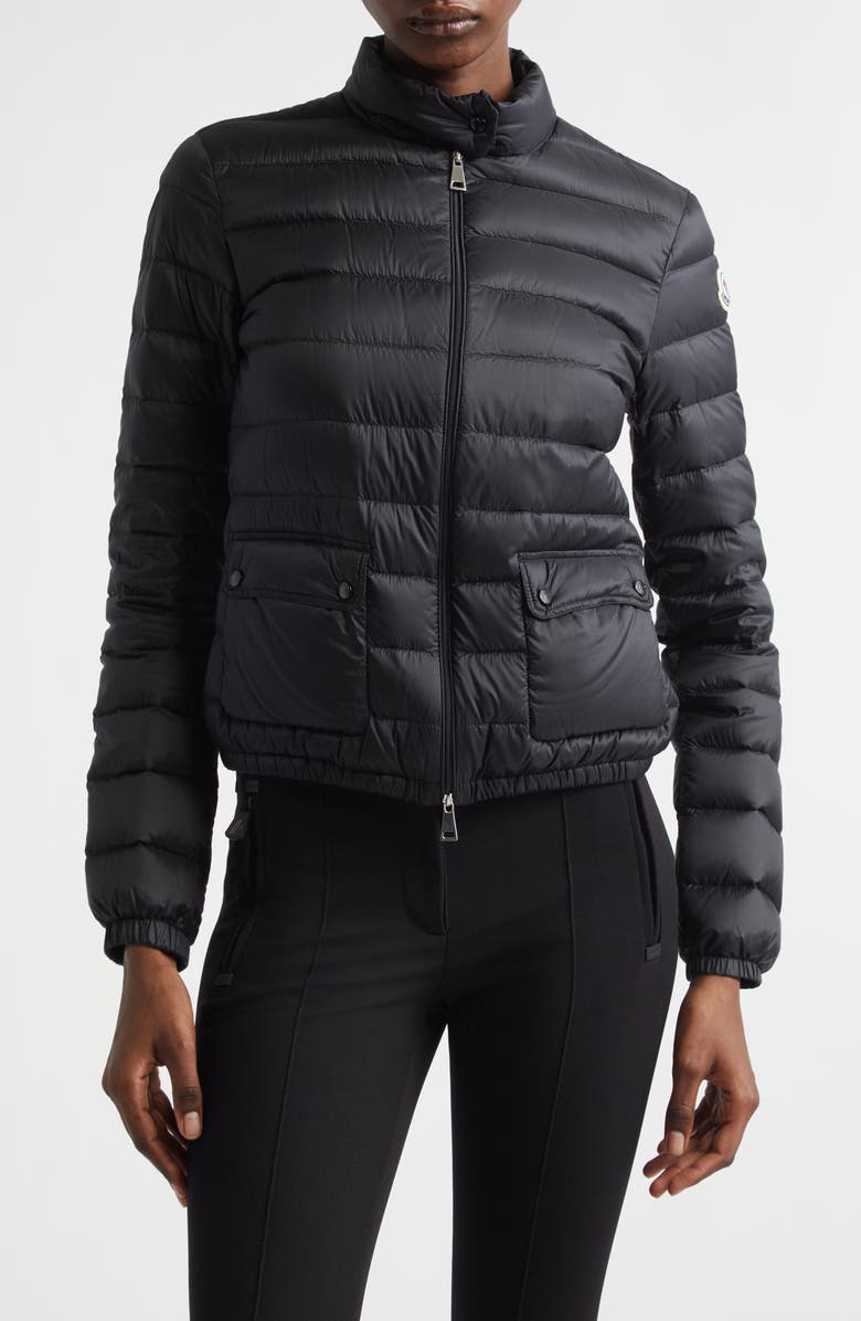 Moncler Lans Down Puffer Jacket, Main, color, Black