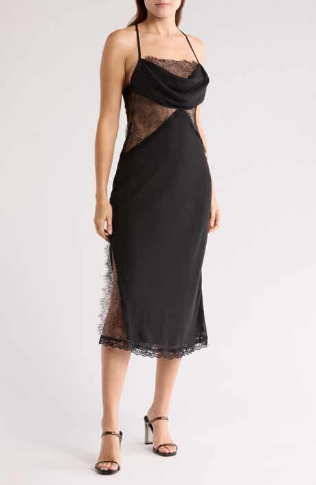 WISHLIST Sheer Lace Slipdress
