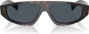 Prada 57mm Irregular Sunglasses