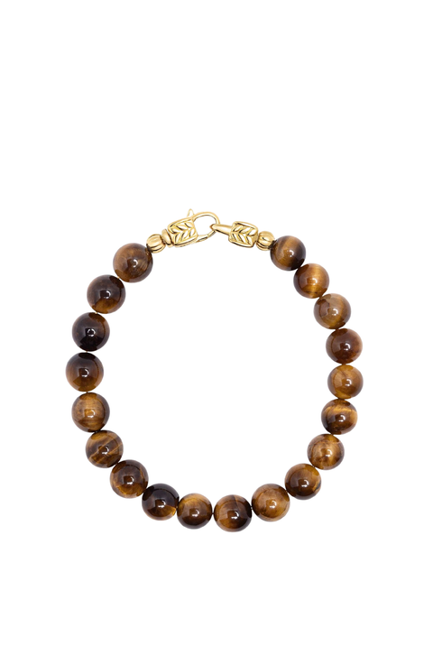 Tiger Eye Healing Bracelet With Lock