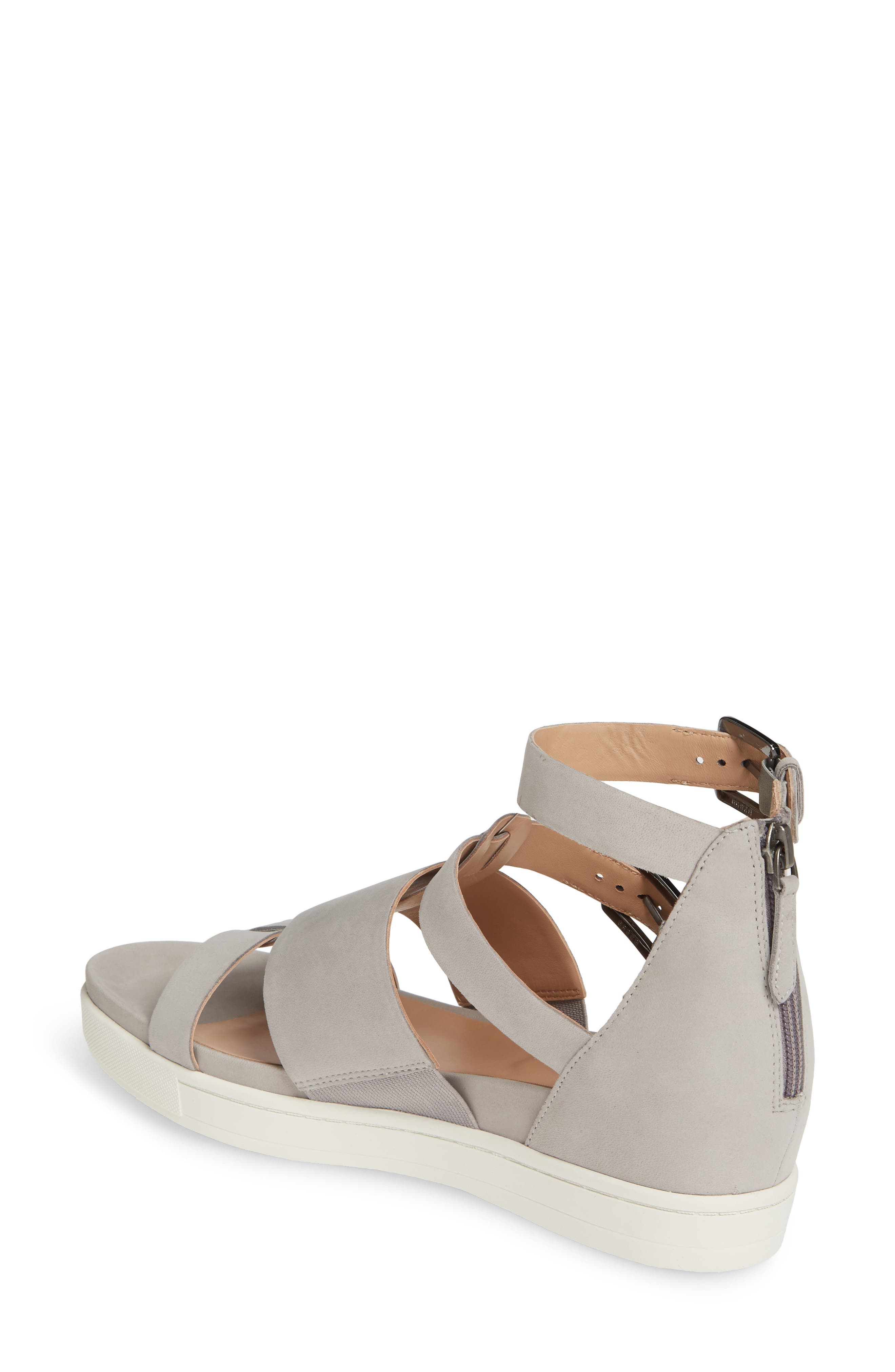 Renata Strap Sandal, Alternate, color, ROCK LEATHER