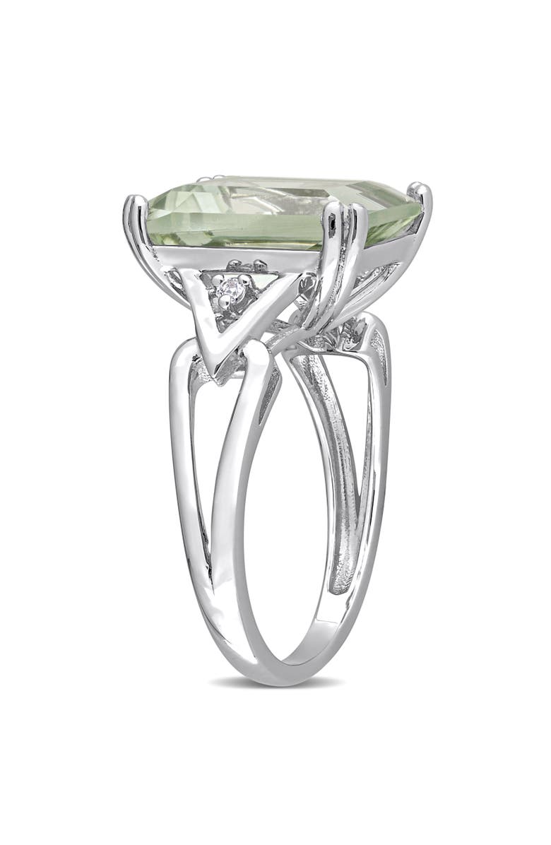 Julianna B. Gemstones & White Topaz Cocktail Ring, Alternate, color, Green Quartz