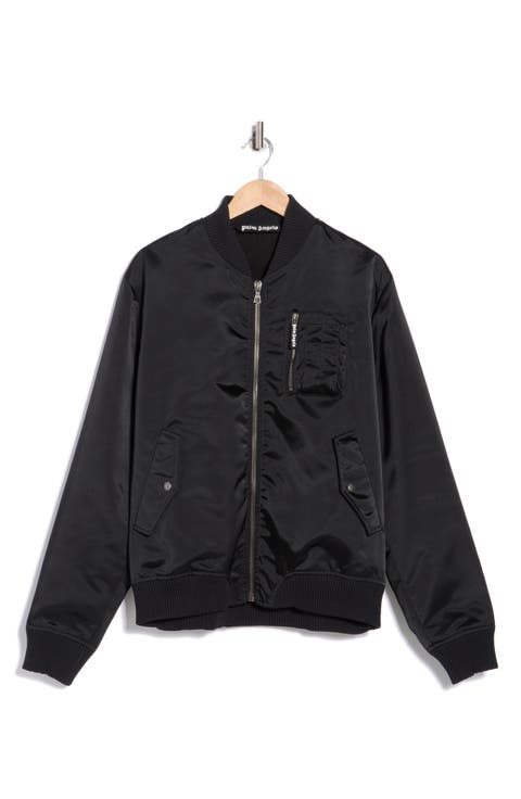 Curved Logo Bomber Jacket