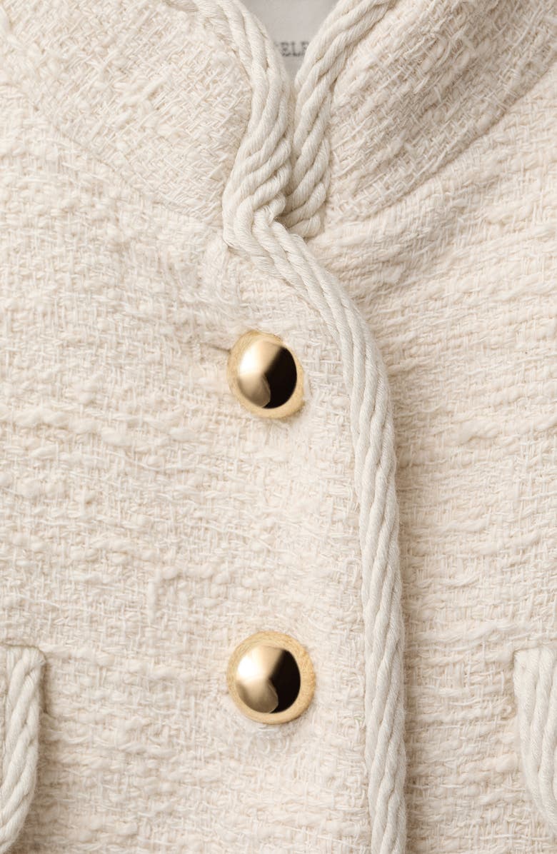 MANGO Tweed Jacket, Alternate, color,