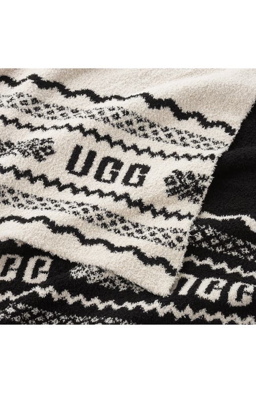 Ugg(r) Northstar Uggisle Throw Blanket In Black