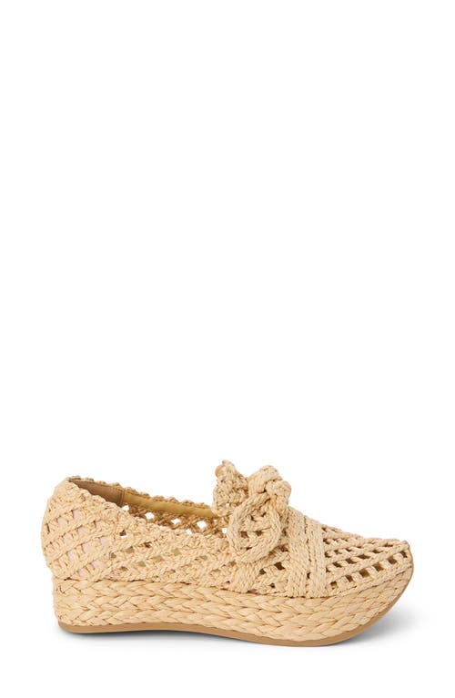 Coconuts By Matisse Espanola Woven Raffia Platform Sneaker In Natural