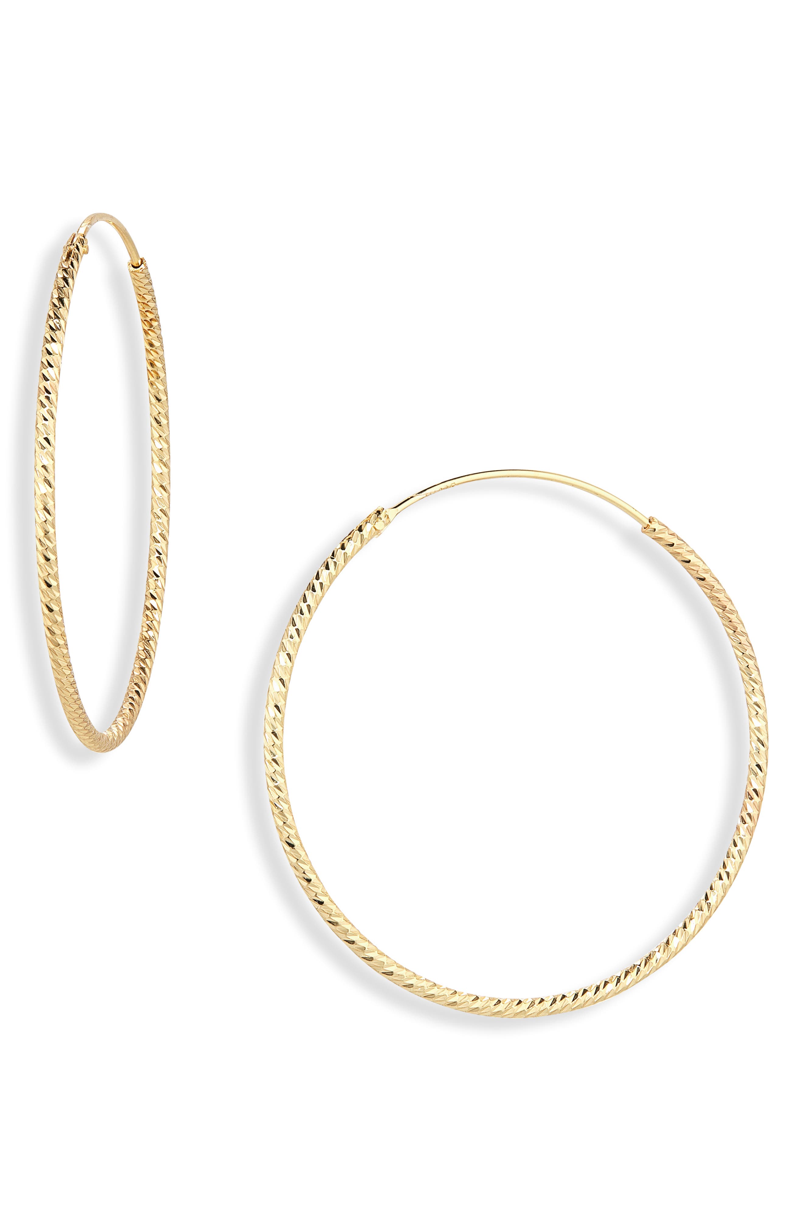 ARGENTO VIVO Textured Twisted Endless Hoop Earrings