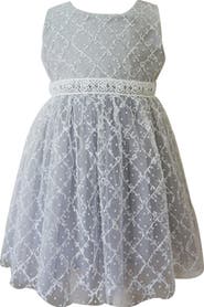 Popatu Kids' Lattice Lace Party Dress