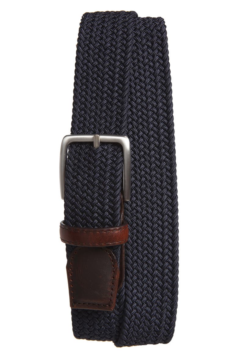 Woven Belt, Main, color, NAVY