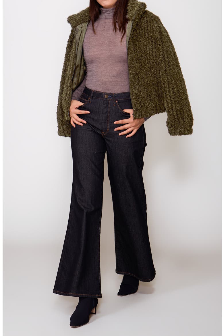 High Pile Fleece Zip Jacket, Alternate, color, OLIVE