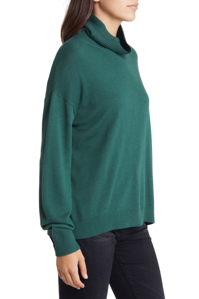 Turtleneck Sweater, Alternate, color, GREEN TREKKING