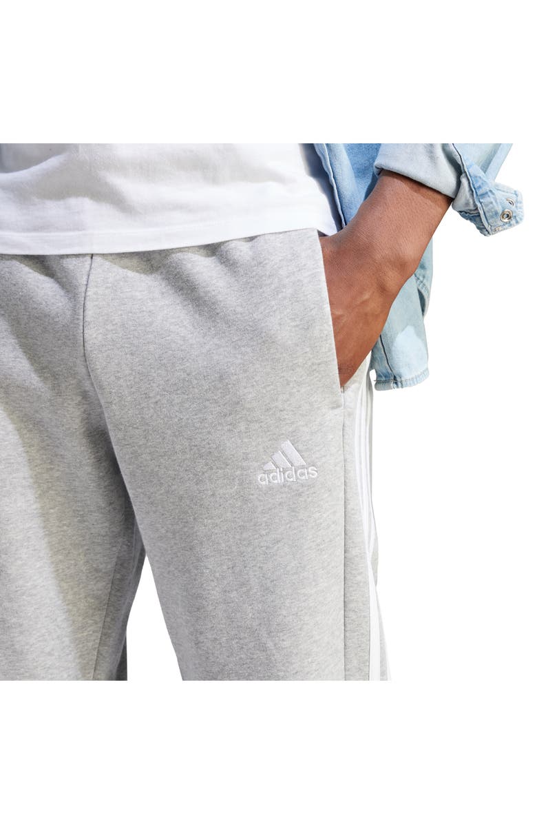 adidas Essentials 3-Stripes Fleece Sweatpants, Alternate, color,