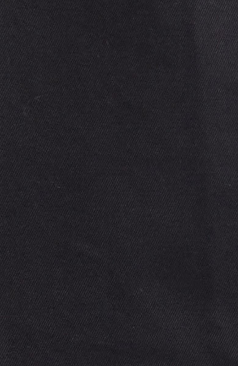 Versace Cotton Gabardine Overshirt, Alternate, color, Black