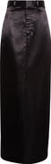 GRACE LING Pillar Liquid Satin Maxi Skirt