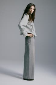 H&M Wide-leg regular waist jeans