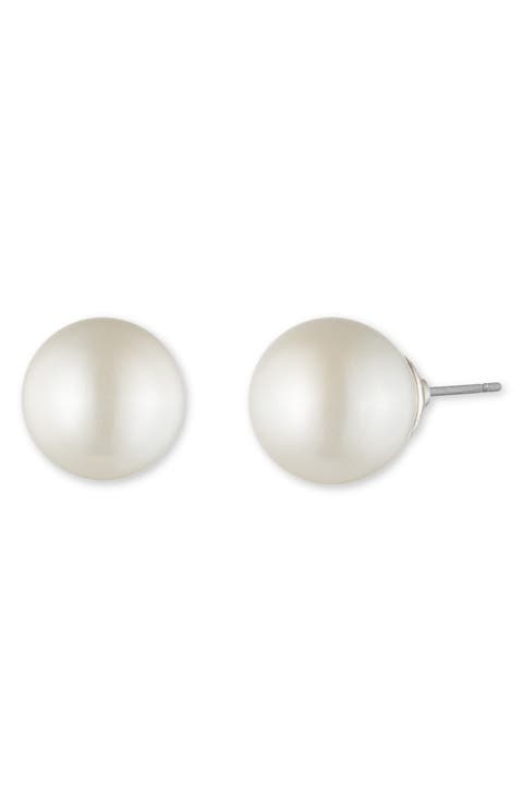 Imitation Pearl Stud Earrings
