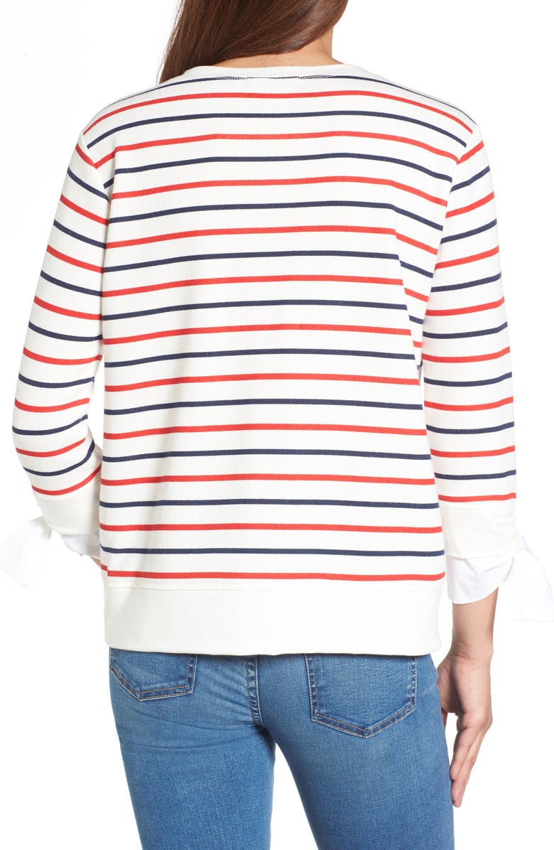 GIBSONLOOK Gibson Tie Sleeve Sweatshirt, Alternate, color,