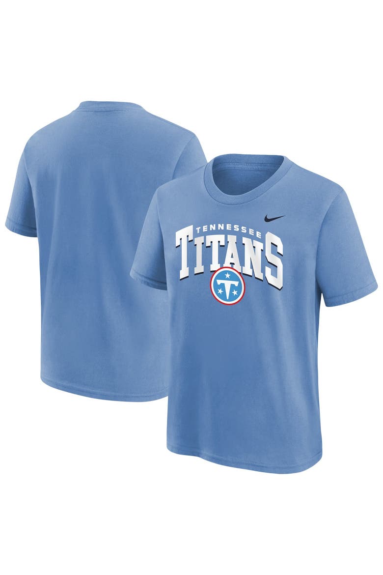 Youth Nike Light Blue Tennessee Titans Edge Enforcer T-Shirt, Main, color, Light Blue