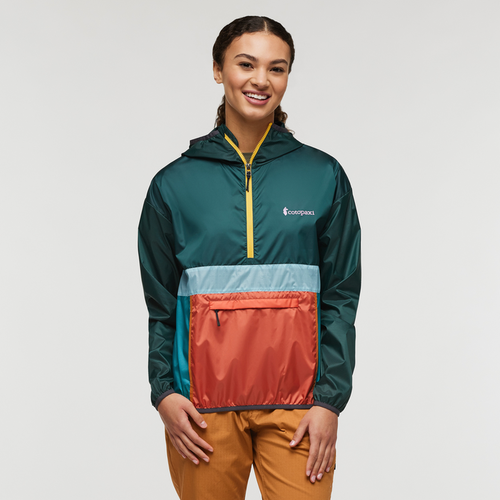 Cotopaxi Teca Half-zip Windbreaker In Green