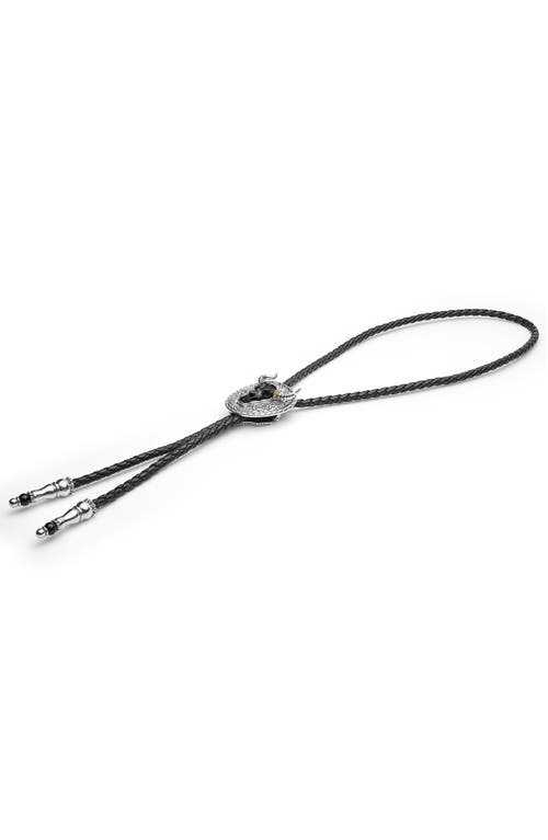 Lagos Longhorn Bolo Tie In Black