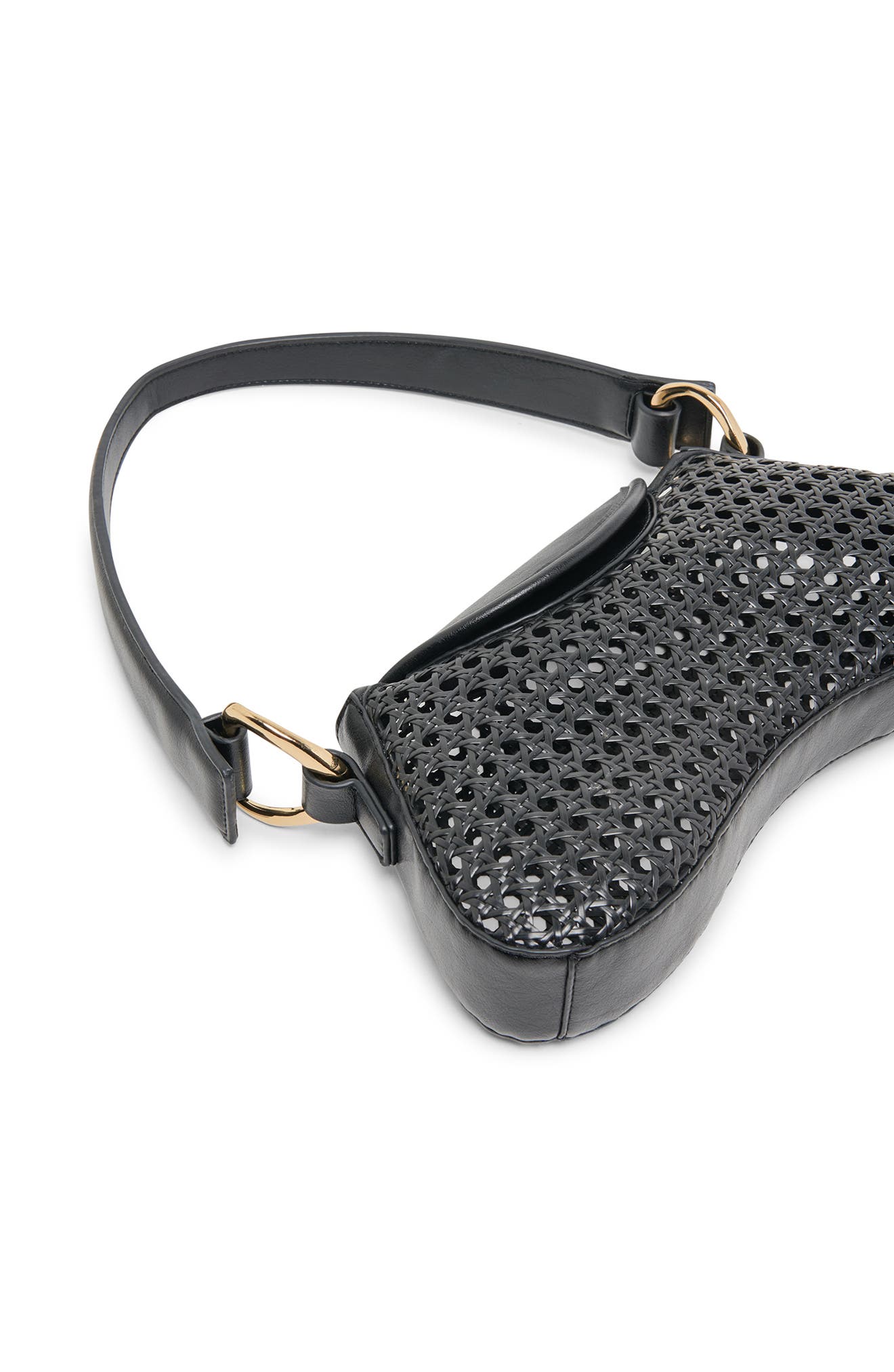 Dolce Vita Molene Faux Leather Shoulder Bag, Alternate, color, Black